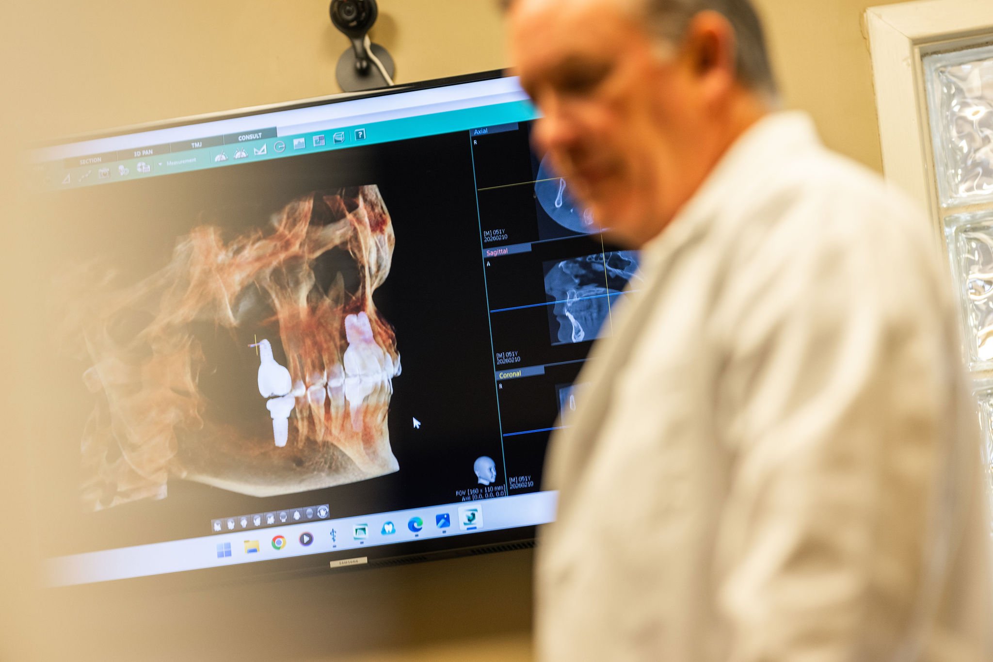 Dr. Haigney explaining all-on-4 dental implants procedure | Lake Norman Oral & Facial Surgery, Huntersville, NC